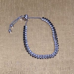 Silver and cz bracelet